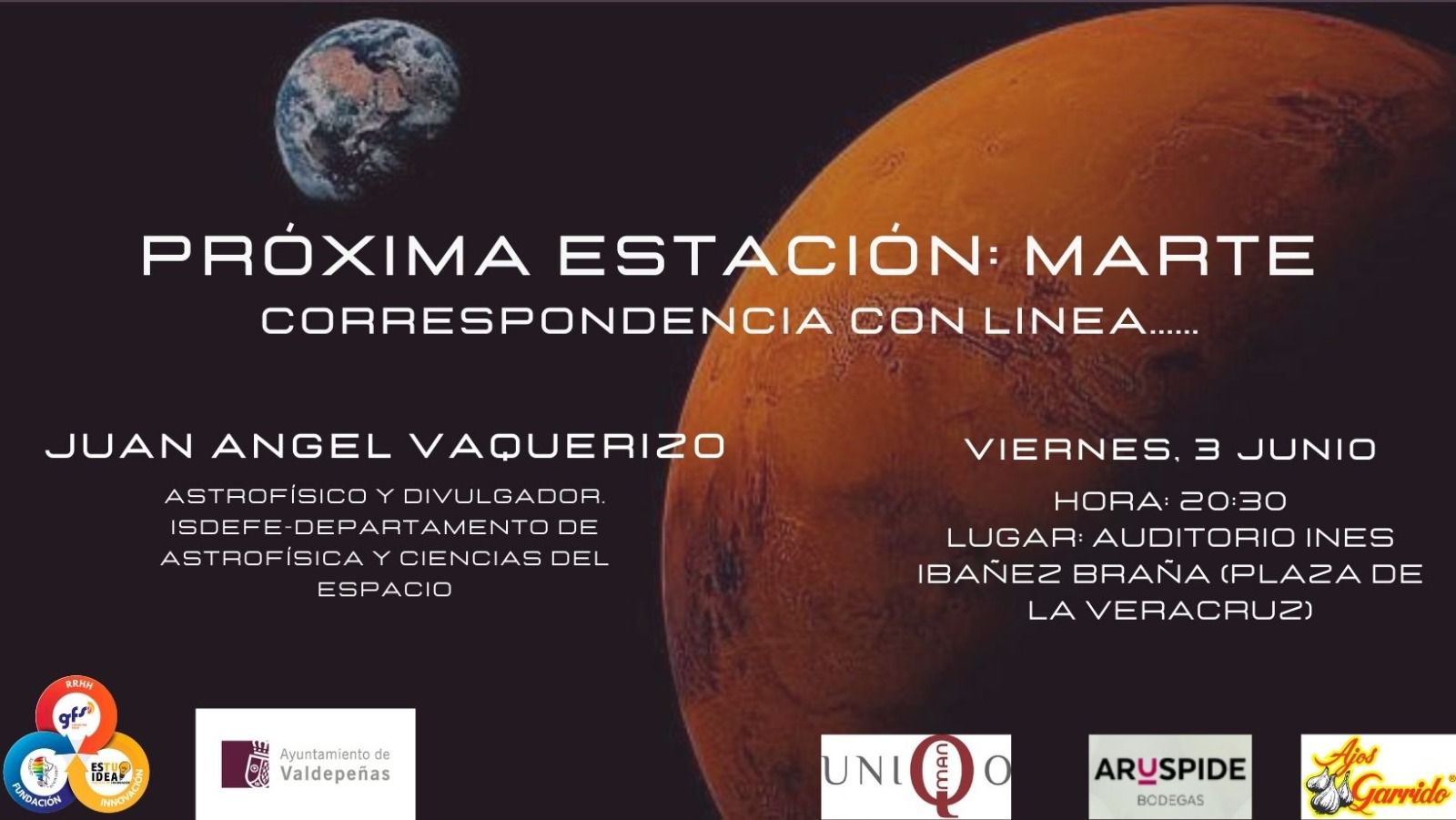 La próxima conferencia de Viernes Con La Ciencia hablará de la misión al planeta rojo La próxima conferencia de Viernes Con La Ciencia hablará de la misión al planeta rojo