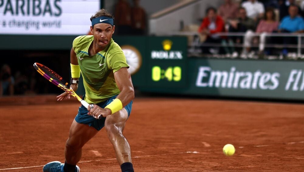 Rafa Nadal en las semifinales de Roland Garros 2022