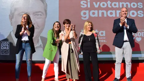 Isabel Rodríguez, Irene García y Mamen Sánchez