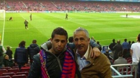 Preciado con su hijo