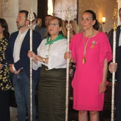 Las autoridades durante la función religiosa de la Romería de Alarcos Las autoridades durante la función religiosa de la Romería de Alarcos