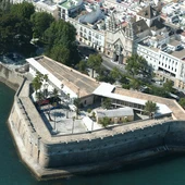 El Baluarte de la Candelaria en una foto aérea El Baluarte de la Candelaria en una foto aérea