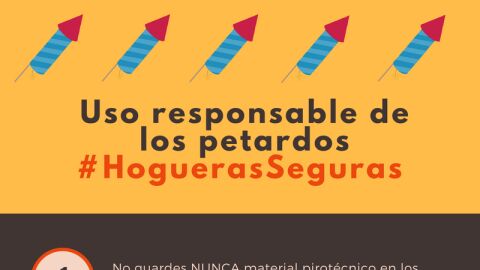 Campaña de prevención con el uso de petardos 