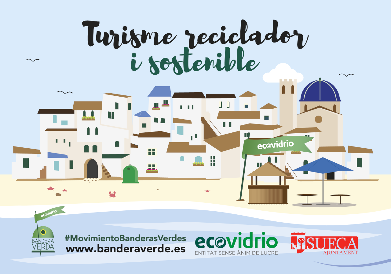 Sueca competirá este verano con hasta 39 municipios de la Comunitat Valenciana por conseguir la Bandera Verde de la sostenibilidad hostelera de Ecovidrio Sueca competirá este verano con hasta 39 municipios de la Comunitat Valenciana por conseguir la Bandera Verde de la sostenibilidad hostelera de Ecovidrio