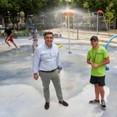 Posta en marcha os xogos da auga no Parque da Alameda do Cruceiro Posta en marcha os xogos da auga no Parque da Alameda do Cruceiro