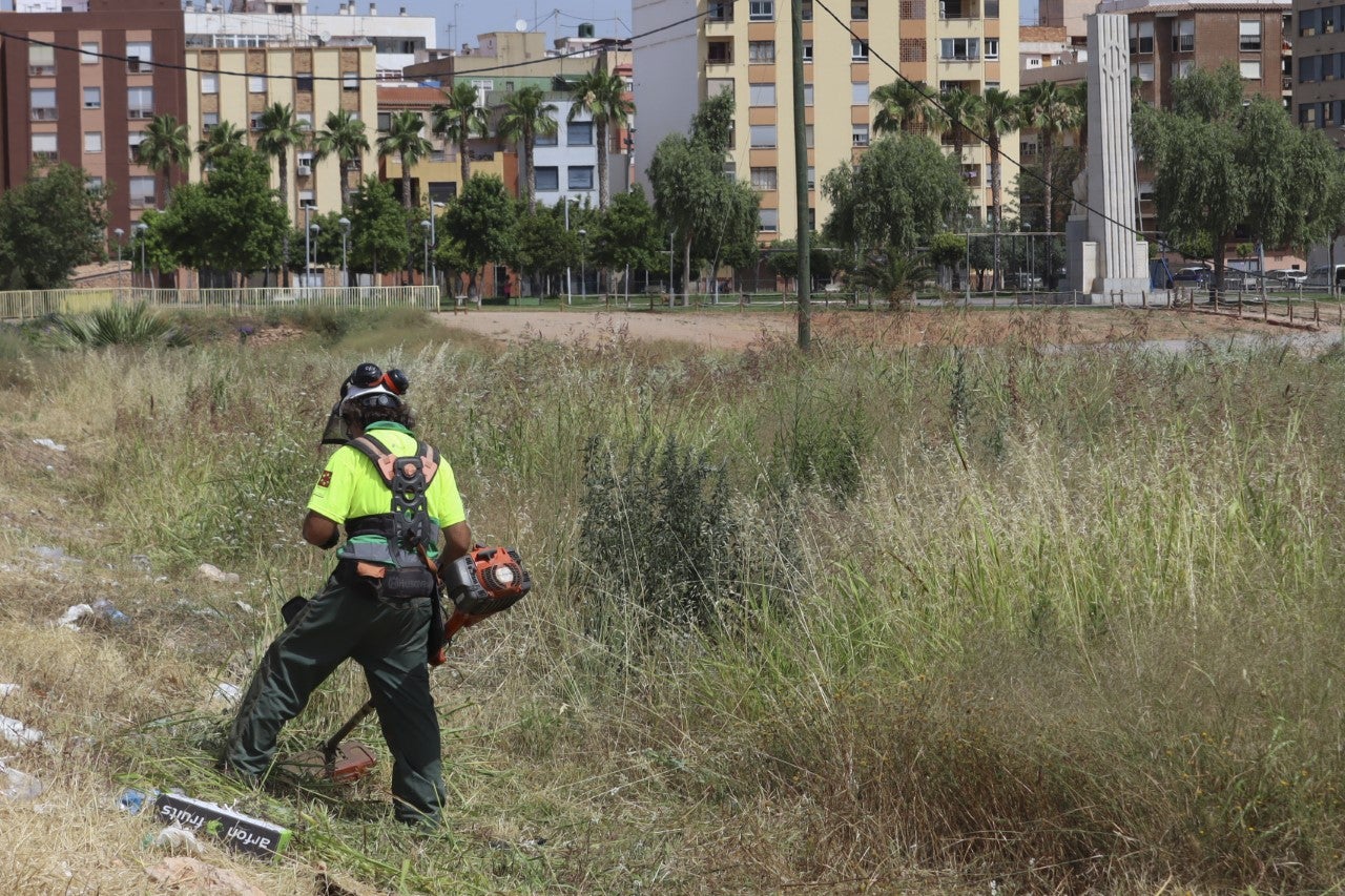 Vila-real limpia los solares municipales para evitar incendios en plena ola de calor Vila-real limpia los solares municipales para evitar incendios en plena ola de calor