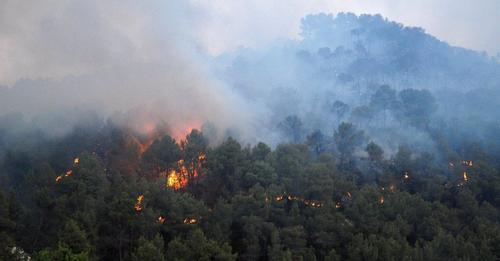 Controlado el incendio de Valderrobres Controlado el incendio de Valderrobres