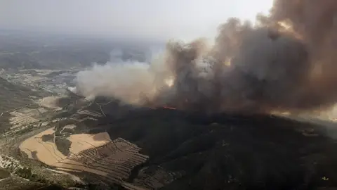 El incendio de Nonaspe ha arrasado ya 1.200 hectáreas