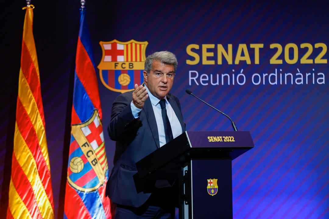Laporta: "Tebas nos ha perjudicado, pero ha cambiado de actitud" Laporta: "Tebas nos ha perjudicado, pero ha cambiado de actitud"