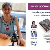 Maite Rodríguez, presidenta AA.VV. Pan y Guindas y presentación del libro de Macu García