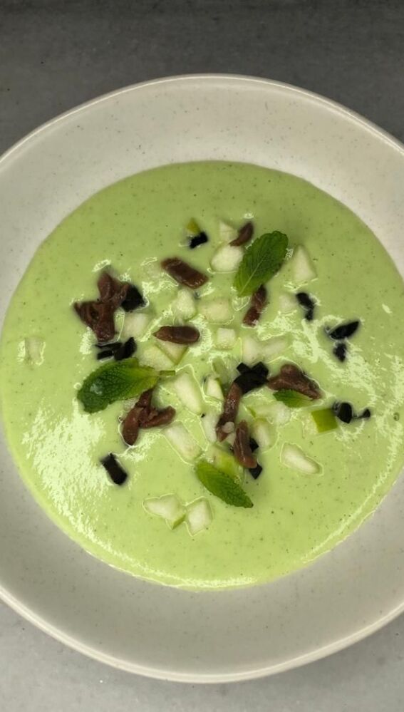 Gazpacho de pepino, receta de Ana Parellada
