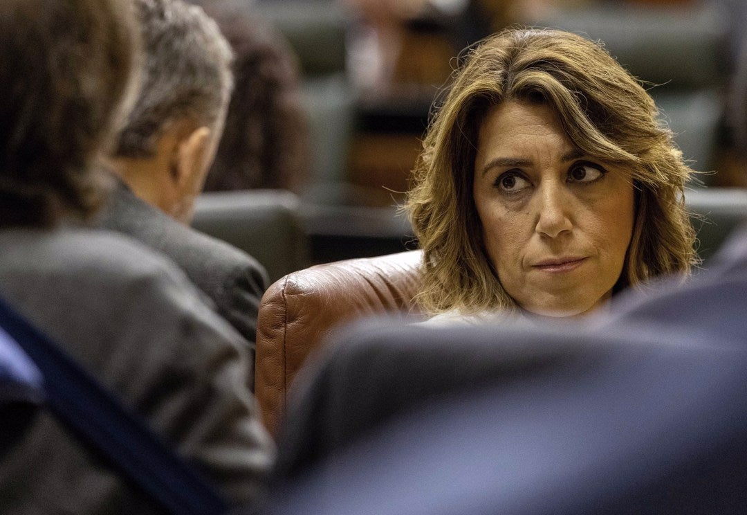 Susana Díaz: "Los casos de corrupción de este país suelen tener siempre el mismo patrón: el machirulo y la prostituta" Susana Díaz: "Los casos de corrupción de este país suelen tener siempre el mismo patrón: el machirulo y la prostituta"
