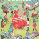 Cartel del maratón de donación de sangre Cartel del maratón de donación de sangre