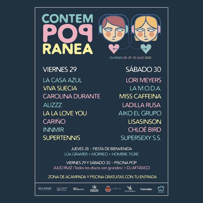 La vigésimo sexta edición del Festival Contempopránea desembarca en Olivenza del 28 al 30 de julio La vigésimo sexta edición del Festival Contempopránea desembarca en Olivenza del 28 al 30 de julio