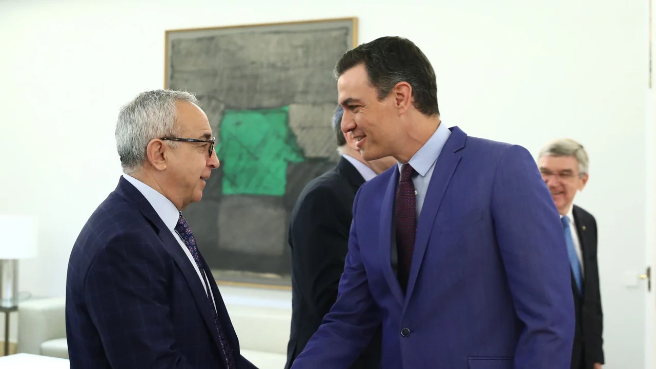 Imagen de archivo del presidente del COE, Alejandro Blanco, y el presidente del Gobierno, Pedro Sánchez
