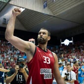 Marc Gasol celebra el ascenso del Girona a la ACB