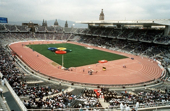 El Barça en el Olímpico de Montjuic El Barça en el Olímpico de Montjuic