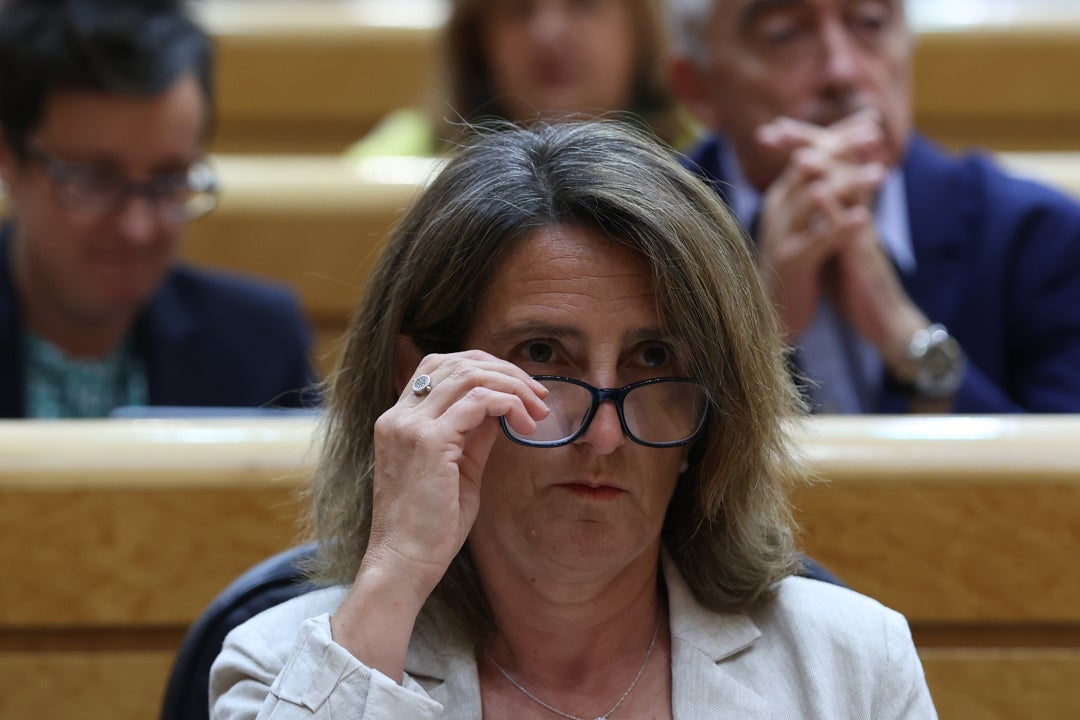 Cuando Teresa Ribera dijo que rebajar el IVA de la luz al 5% era una "medida cosmética" Cuando Teresa Ribera dijo que rebajar el IVA de la luz al 5% era una "medida cosmética"