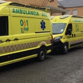 Ambulancias del servicio de transporte sanitario de Aragón