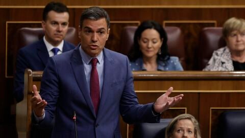 Pedro S&aacute;nchez en una intervenci&oacute;n en el Congreso de los Diputados