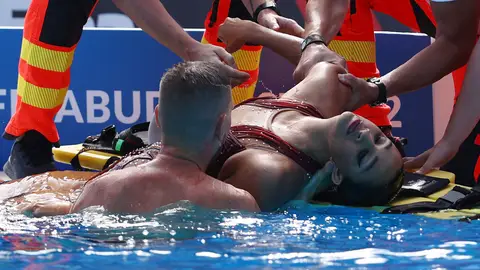 La nadadora Anita Álvarez se desmaya durante el Mundial de Natación Sincronizada