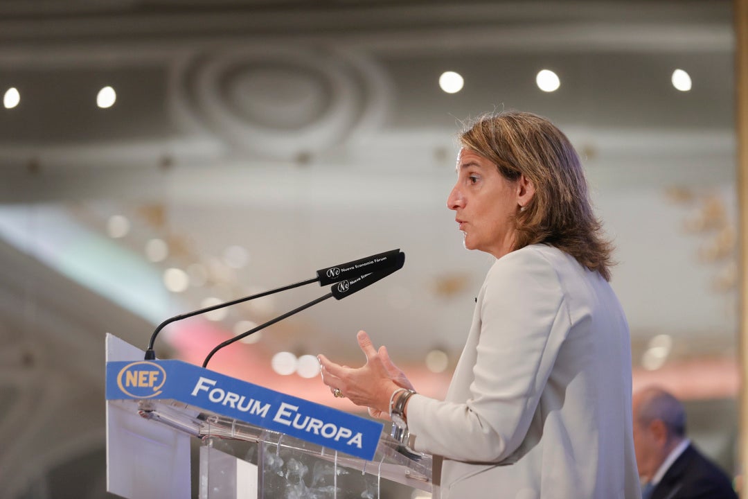 Teresa Ribera cree que la bajada del IVA de la luz "no soluciona el problema" Teresa Ribera cree que la bajada del IVA de la luz "no soluciona el problema"