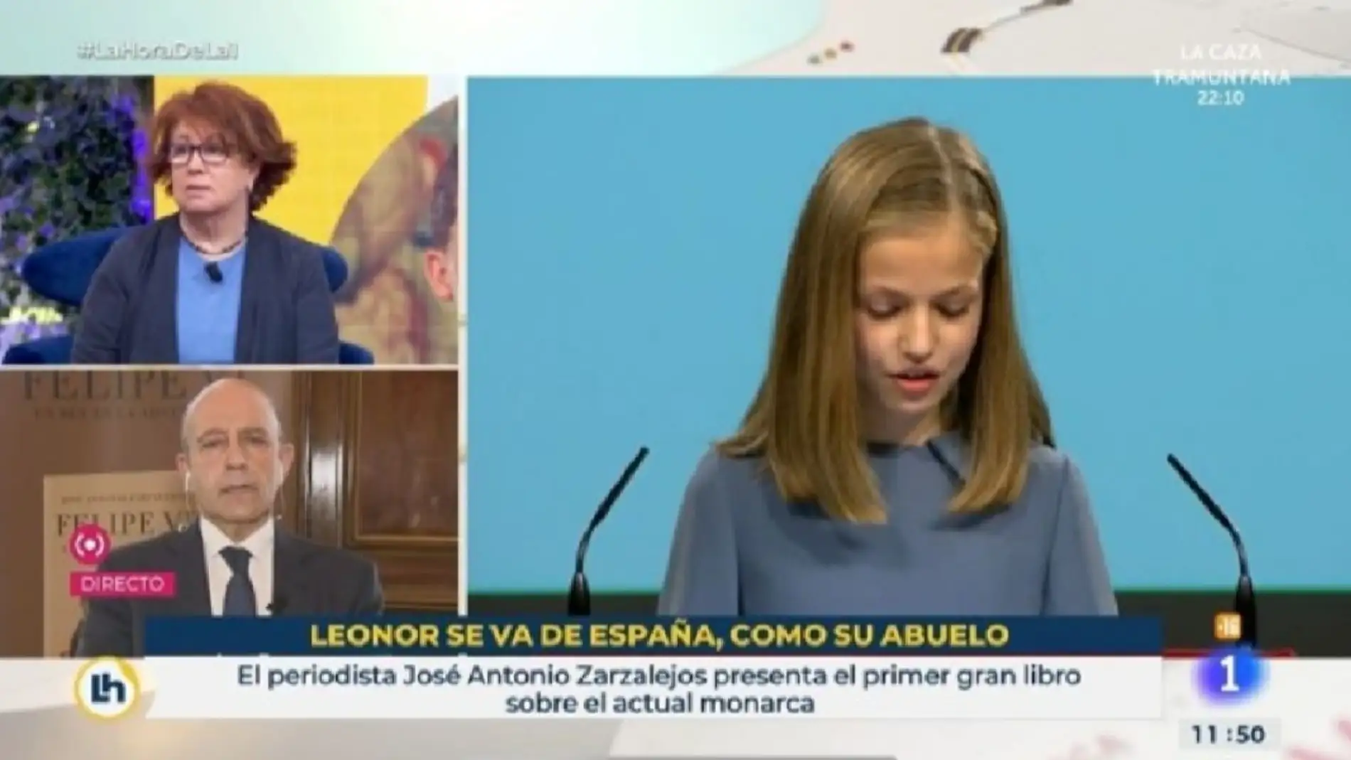 La Justicia declara nulo el cese del guionista de TVE por el polémico rótulo "Leonor se vea de España, como su abuelo"