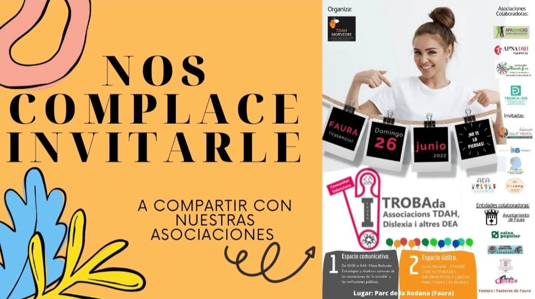 TDAH Morvedre prepara un encuentro de asociaciones el domingo en Faura TDAH Morvedre prepara un encuentro de asociaciones el domingo en Faura