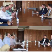 Reunión de Nacho Hernando con el sector del transporte de CLM Reunión de Nacho Hernando con el sector del transporte de CLM