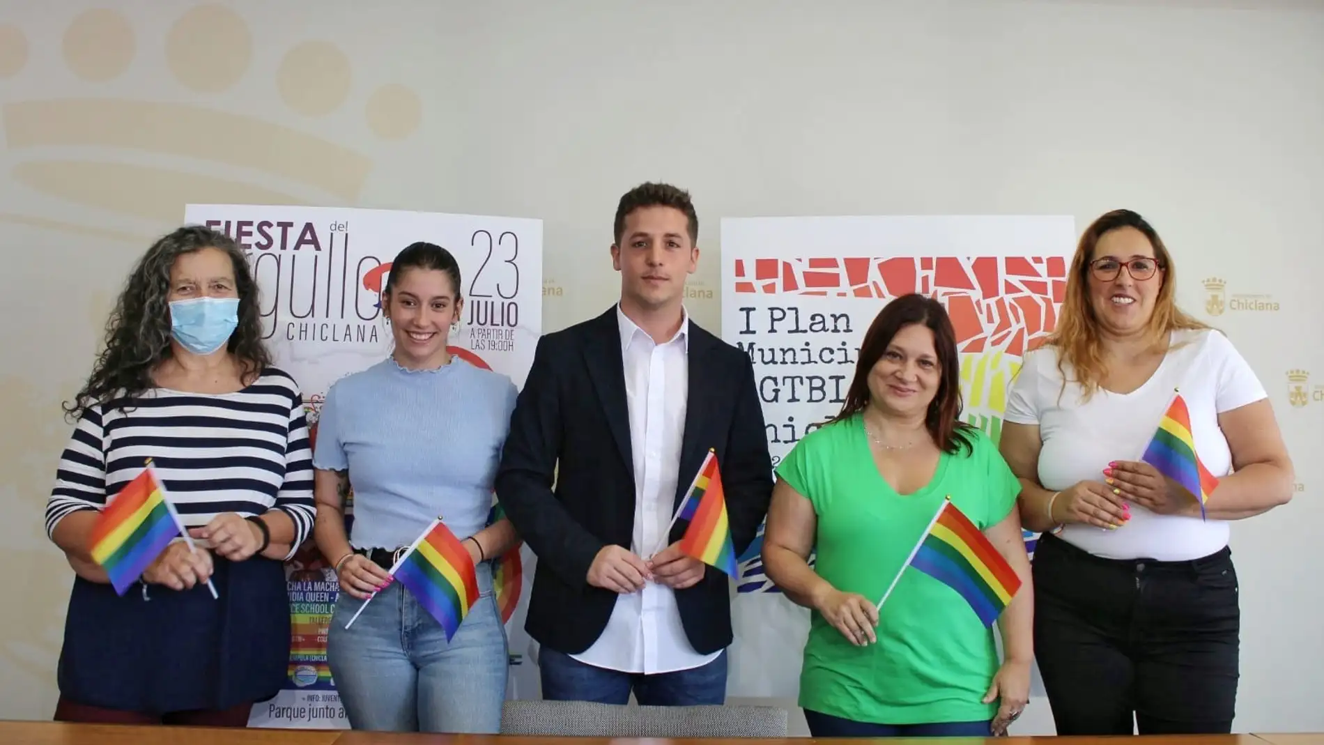 Presentación de los actos del Orgullo LGTBIQ+ en el Ayuntamiento de Chiclana