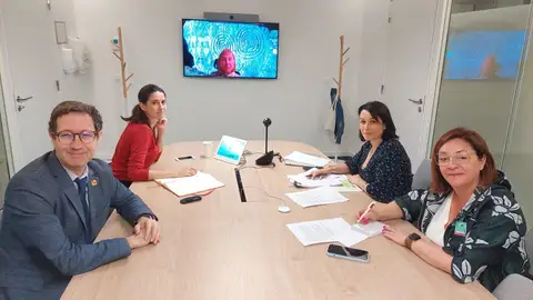 Encuentro de trabajo en Bruselas de Carolina Gracia tratando el patrimonio histórico y cultural de Orihuela patrimonio