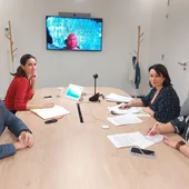 Encuentro de trabajo en Bruselas de Carolina Gracia tratando el patrimonio histórico y cultural de Orihuela Encuentro de trabajo en Bruselas de Carolina Gracia tratando el patrimonio histórico y cultural de Orihuela