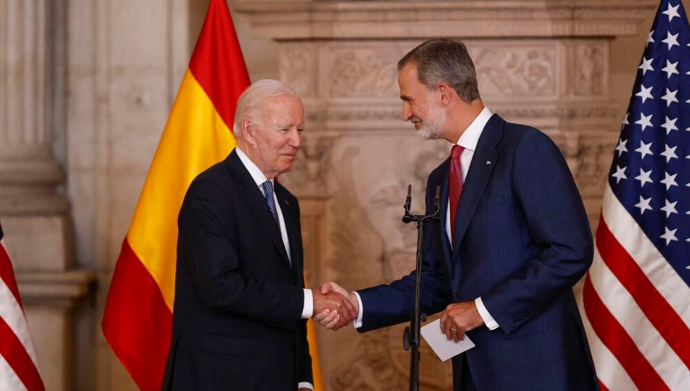 Felipe VI y Biden se reúnen en el Palacio Real