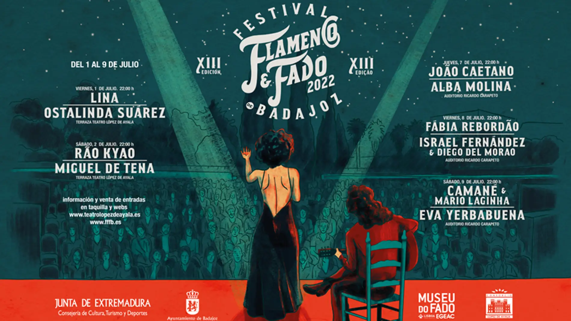 El Festival Flamenco y Fado de Badajoz comienza este viernes con la portuguesa Lina y la española Ostalinda Suárez