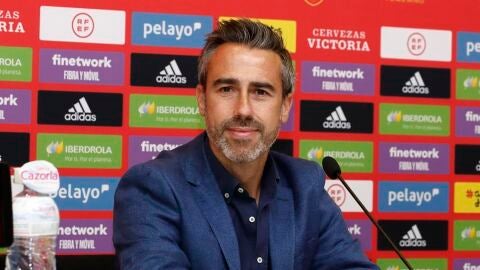 Jorge Vilda en la rueda de prensa de la Selección Jorge Vilda en la rueda de prensa de la Selección