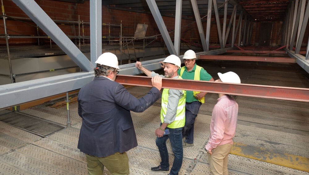 Visita a obras Auditorio de Argamasilla