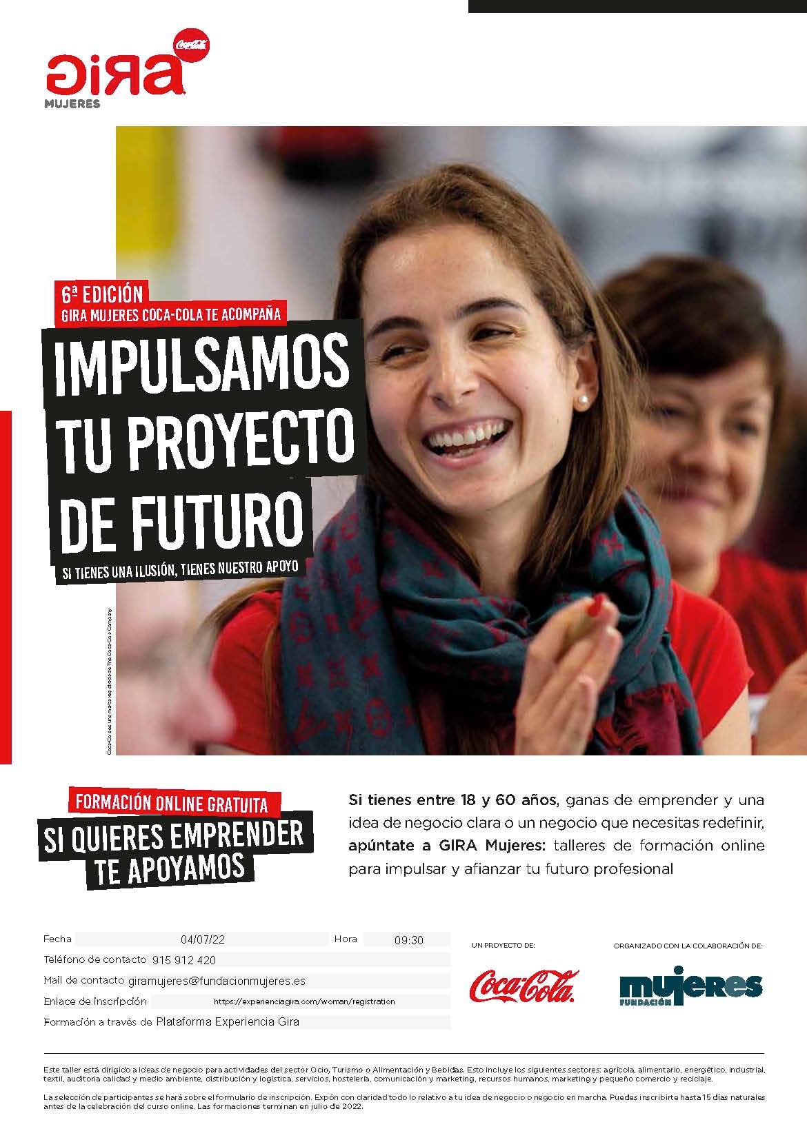 GIRA Mujeres - 3ª convocatoria Andalucía Fundación Mujeres Coca-Cola GIRA Mujeres - 3ª convocatoria Andalucía Fundación Mujeres Coca-Cola