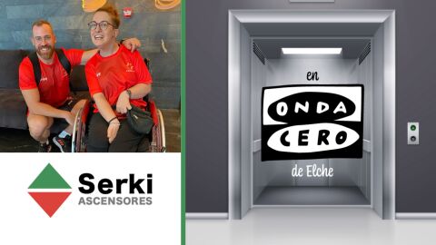 Desir&eacute;e Segarra y Ram&oacute;n Sim&oacute;n, protagonistas de la secci&oacute;n 'Sube con Ascensores Serki'.