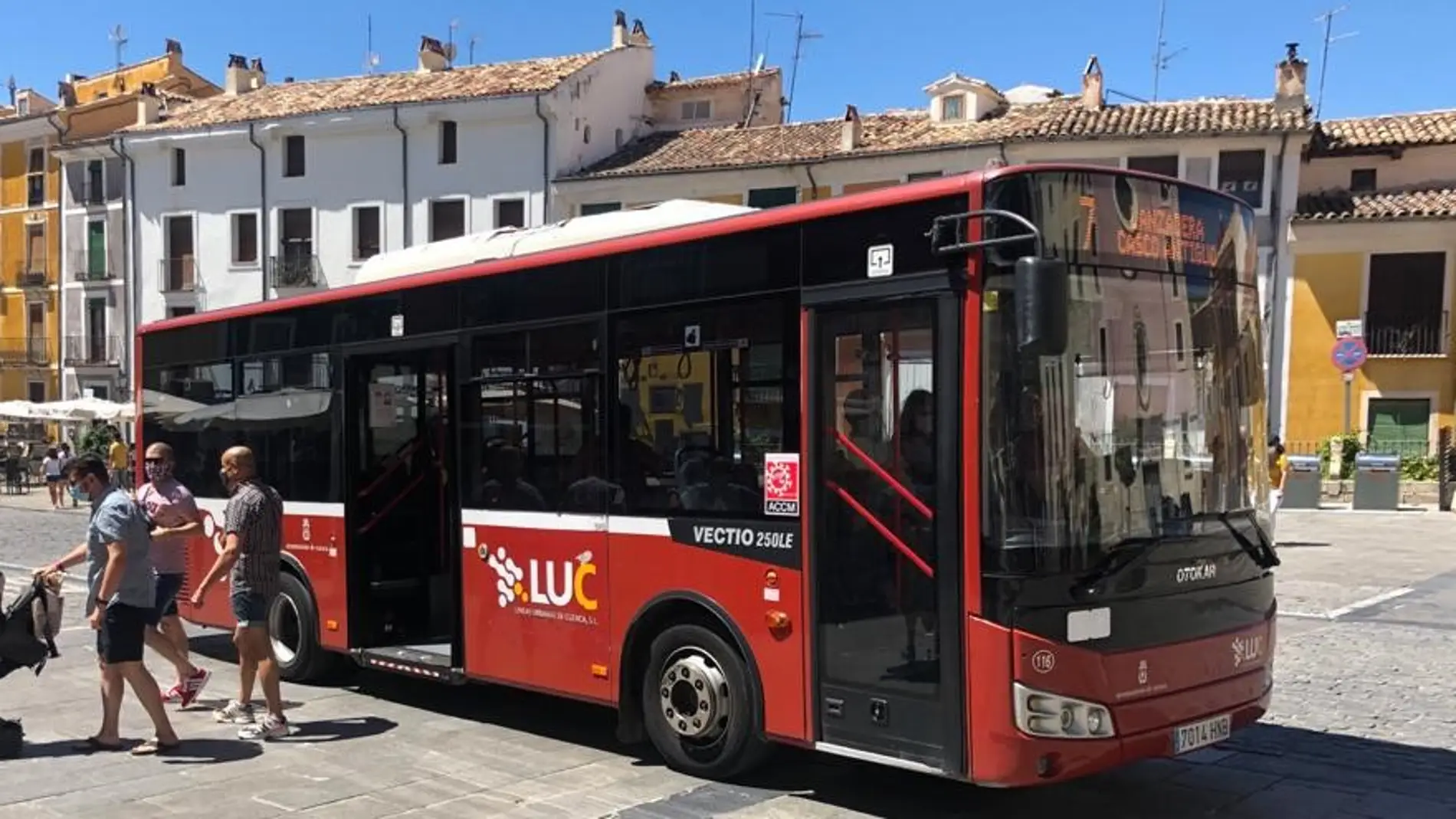 Un autobús de Líneas Urbanas de Cuenca 