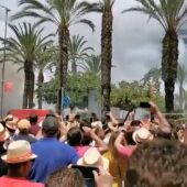 Una mascletà en la plaza de los Luceros en las Hogueras 2022