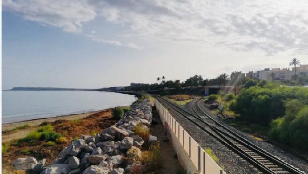 Vía litoral que desaparecerá en Alicante