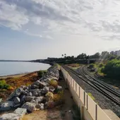 Vía litoral que desaparecerá en Alicante Vía litoral que desaparecerá en Alicante