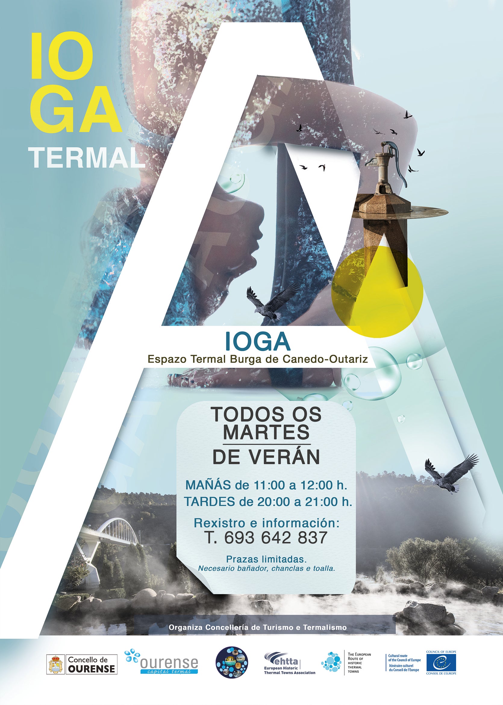 Oferta de Ioga termal na burga de Canedo-Outariz todos os martes de veran Oferta de Ioga termal na burga de Canedo-Outariz todos os martes de veran
