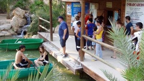 El embarcadero del parque de El Palmeral de Alicante 