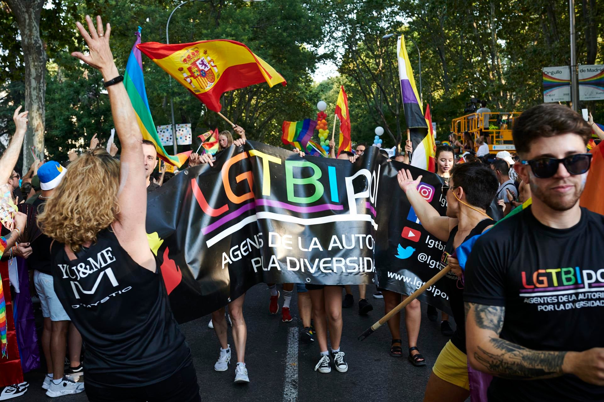 Decenas de miles de personas celebran el Orgullo en las calles de Madrid tras dos años de pandemia Decenas de miles de personas celebran el Orgullo en las calles de Madrid tras dos años de pandemia