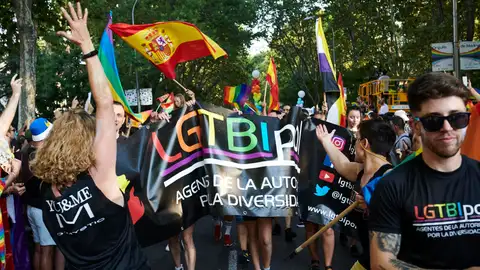Manifestación del Orgullo 2022 recorre las calles de Madrid.