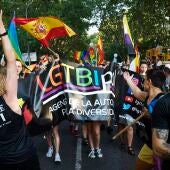 Manifestación del Orgullo 2022 recorre las calles de Madrid.