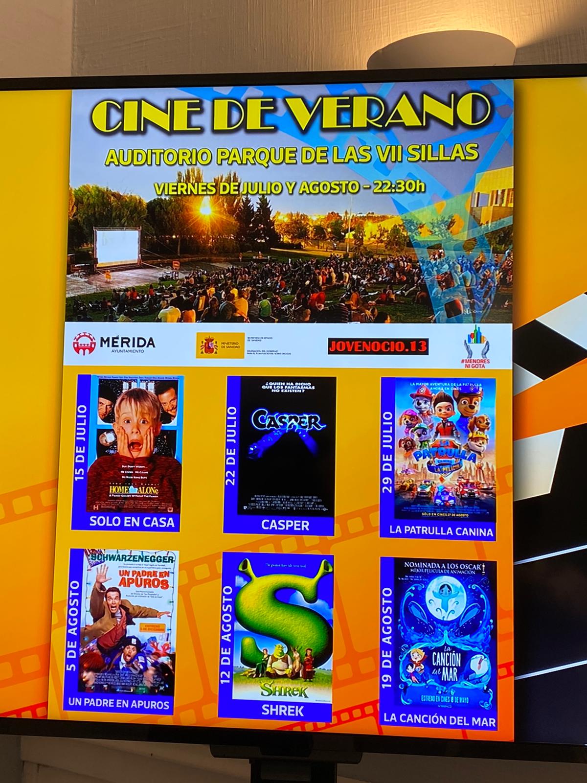 Vuelve a Mérida el cine de verano tal y como lo conocíamos antes de la pandemia Vuelve a Mérida el cine de verano tal y como lo conocíamos antes de la pandemia