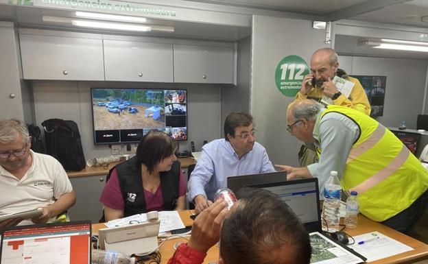 El Presidente de La Junta asegura que el Incendio de Las Hurdes será largo y va a hacer daño El Presidente de La Junta asegura que el Incendio de Las Hurdes será largo y va a hacer daño