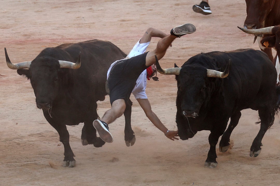 San Fermín 2022: Séptimo encierro rápido y de los toros de Victoriano del Río San Fermín 2022: Séptimo encierro rápido y de los toros de Victoriano del Río